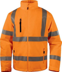 Kurtka ostrzegawcza wodoodporno-oddychająca z poliestru Stretch, KL. 3, kolor Pomarańczowy Fluo, rozmiar: 4XL, AREHVOR4X
