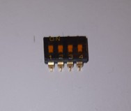 A6S-4102 Przełącznik: DIP-SWITCH; Ilość sekcji: 4; ON-OFF; 0,025A/24VDC cena netto