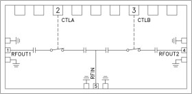 SPDT, Reflective Switch Chip, 55 - 86 GHz