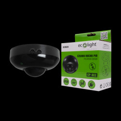 Czujnik ruchu PIR CP-8C czarny sufitowy 300W 360° EC20335 EcoLight