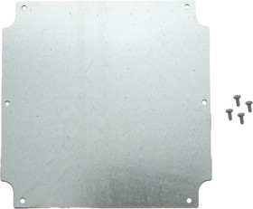 Mounting plate, steel, (L x W x H) 148 x 149 x 1.63 mm, gray, for series 1555RF/1555R2F, 1555RFPL