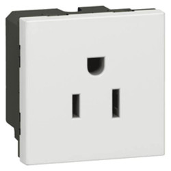 Legrand 077504 Mosaic Socket 2P&#x2B;E 15A White 1 piece