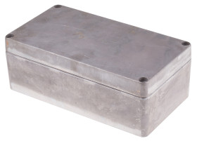 Obudowa Aluminium odlewane szerokość zew. 120 mm długość zew. 220 mm wys. zew. 81 mm RS PRO IP66 Srebrny