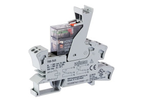 Moduł przekaźnika 230V ac WAGO DPDT 8A Szyna DIN bieguny 2