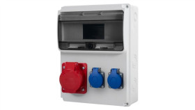 Rozdzielnica Ulisse 11M - Gniazda 32A 5P, 2X230v /11 Modułów/
