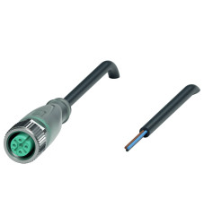 Pepperl+Fuchs 240000-0001 Złącze konfekcjonowane czujnika/aktuatora V1-G-E2-BK15M-PUR-U, piny: 3, 15 m, 1 szt.