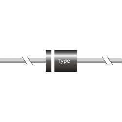 Superfast rectifier diode, 600 V, 4 A, DO-201, for high efficiency, MUR460L