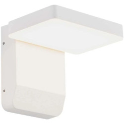 Lampa ścienna kwadratowa, kinkiet 350st LED 17W 2580lm 4000K biały barwa NW biała neutralna IP65 V-TAC VT-11020-SQ-W