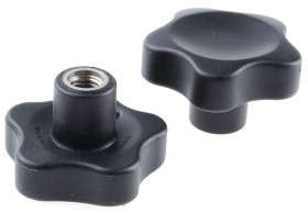 Pokrętło mocujące M10 długość gwintu: 17mm średnica pokrętła 50mm średnica gwintu: 10mm Z wieloma pokrętłami Otwór