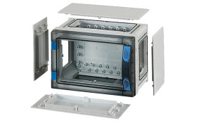 Obudowa pusta Enystar IP66 276x186x186 drzwi przezroczyste obsługiwane ręcznie ze ściankami FP 0141 68000302