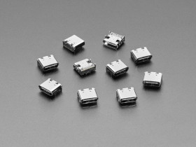 Adafruit USB Type C SMT / THM Jack Connector - Pack of 10