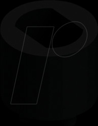 MAH 51 LED spacer for 3+5 mm LEDs, Ø 5,1 x 5,1 mm, MPPS, black