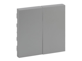 NILOE STEP Wyłącznik zwierny przycisk podwójny plakietka aluminium 864305 LEGRAND