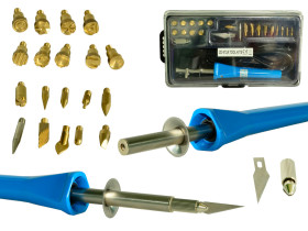 Lutownica, pirograf wypalarka do drewna i skór ZD-972A 23el