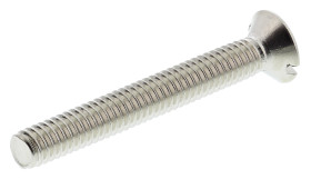 Śruby maszynowe M4 łeb z łbem stożkowym Mosiądz długość 30.0mm skok 0.70mm