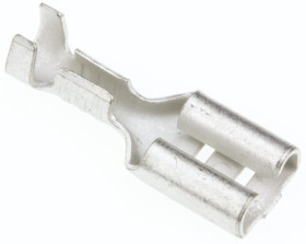 Konektor płaski Żeński 4.8 x 0.5mm długość 15.6mm Izolacja: Nieizolowane Cyna