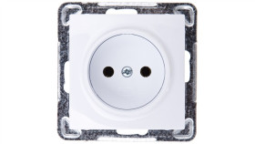 Impresja Gniazdo Pojedyncze B/U Białe Gp-1Y/M/00