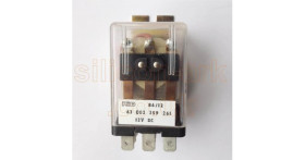 12 Volt DC 3PDT spade relay with bracket (63-002-359-261) - PED