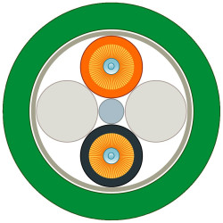 Kabel światłowodowy długość: 75m Z zakończeniem