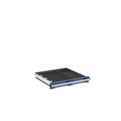 Zestaw przegródek Ściana działowa Szary Polipropylen for use with Szuflady, Dimensions650 X 650 X 75mm Bott