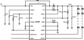 2-channel individual dimmable LED driver with boost converter and fast current regulator