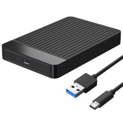 Adapter dysku SATA HDD 2.5" do 6TB obudowa kieszeń Windows Mac USB3.1 USB-C