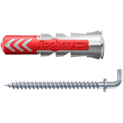 Fischer 535002 DuoPower Dowel Set 10x50mm strong hold nylon/angle hook