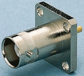 Złącze koncentryczne Montaż na kołnierzu Żeński 75Ω typ złącza Złącze BNC 0 to 4GHz Lutowane