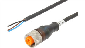 Kabel Połączeniowy, 5M, M12 Żeński (Gniazdo) 3-Pinowy Prosty, Końcówka Wolna...