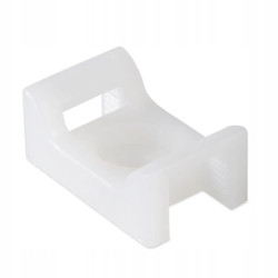 Podstawka montażowa przykręcana do opasek 18x13 biała /20szt./
