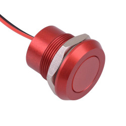 Q22Y5ARXXSR110E Super Bright Red Chamfered 22mm 110VAC LED Panel Indicator IP67 APEM