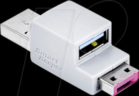 LK03PK Cable lock, USB type A, pink