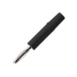Wtyk Banan 2mm FK02 czarny 10A 70VDC