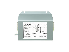 Filtr sieciowy 480 A B84143 3-fazowy 40 μΩ 480V ac 50 Hz, 60 Hz EPCOS Lutowie Obudowa