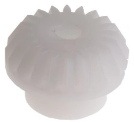 Przekładnia kątowa, POM, zęby: 20, Ścięte, skok: 1mm, kąt: 20, otwór: 5mm, 110 → 120HRR