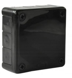 Puszka natynkowa hermetyczna pusta 98x98x42mm IP55 czarna