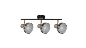 Listwa Reflektorowa Potrójna Czarno-Złota Sufitowa Ścienna Activejet Lisa...