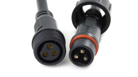 Złącze 3 pinowe, IP65 wodoodporne, z kablem 200mm