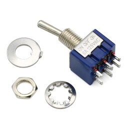 DPDT ON-OFF-ON Latching Miniature Toggle Switch