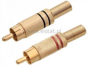 RCA WT złoty 2- paski ( czarne, czerwone ) mały