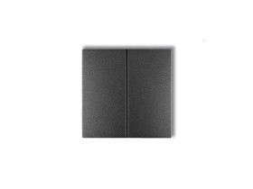 Klawisze podwójne do wyłączników DECO FLEXI MINI (komplet dwóch sztuk) grafitowy 11DKL-2 KARLIK