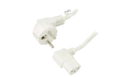Sn325-3/07/1.5Wh Kabel Cee 7/7 (E/F) Wtyk Kątowy, Iec C13 Żeński 90 Pvc 1,5M