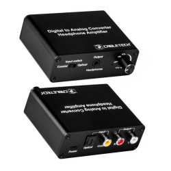 Konwerter sygnału audio C/A JACK RCA TOSLINK wzmacniacz DAC COAXIAL RCA ADAPTER