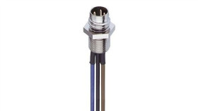 Złącze Panelowe M8 Męskie 4-Pinowe Dla Montażu Frontowego Złożony Drut...