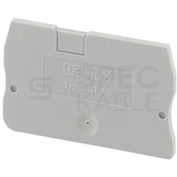 Pokrywa zamykająca boczną stronę złączki szynowej ST 2,5mm2 szara Phoenix Contact