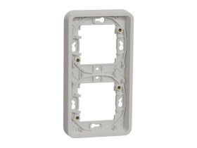 MUREVA STYL Podstawa podtynkowa 2 podwójna pionowa IP55 biała MUR39151 SCHNEIDER ELECTRIC