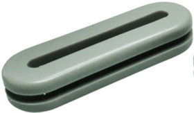 Grommet, cable Ø 44 to 47 mm, PVC, gray, 633-06088