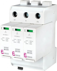 Ogranicznik przepięć DC typ T2 (B+C) ETITEC SM T2 DC 1000/20 Y RC kombinowany (warystor+iskiernik) 002440729