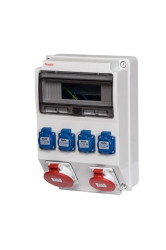 Rozdzielnica budowlana 32A/5P 16A/5P 4x2P+Z bez zabezpieczeń RW3959 32/5 16/5 4GS IP44 3959.0014