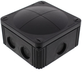 Cable junction box, no. of entries: 4, 6.0 mm², black, IP66/IP67, 10060648